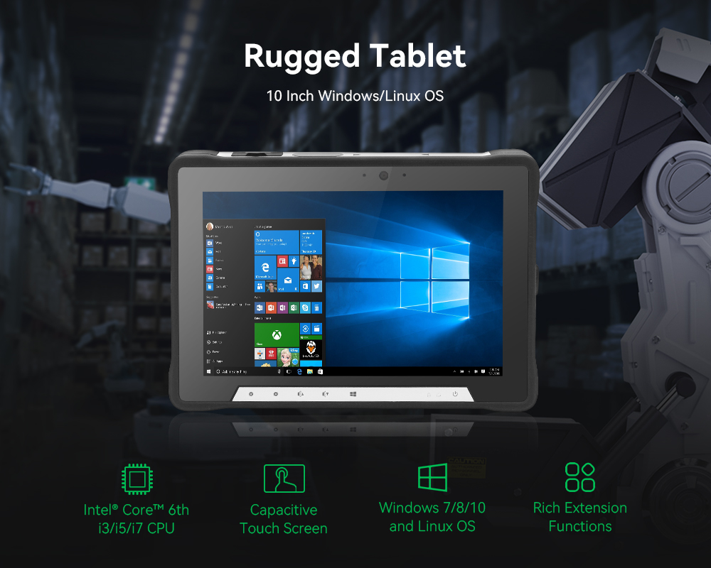 Details of 10 Inch Intel Core I3/I5/I7 Rugged Tablet